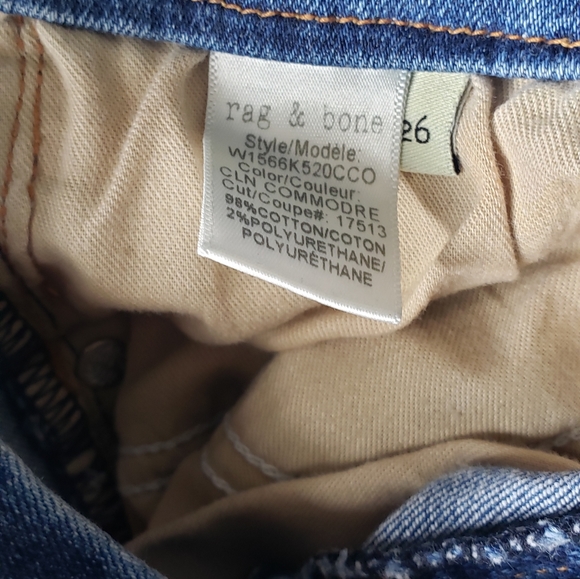 COPY - Rag & Bone Ankle Skinny in Clean Commodore - Picture 4 of 7